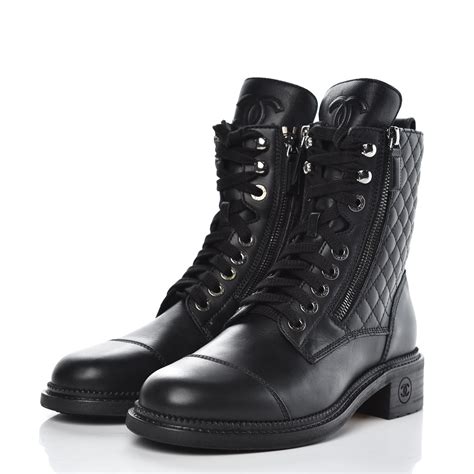 chanel combat boot